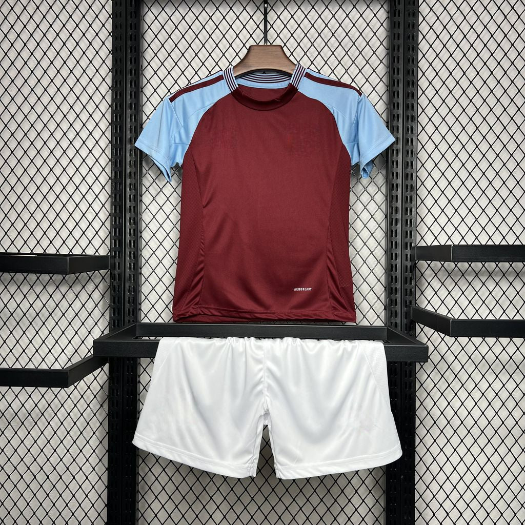 Aston Villa 24-25 Home Children’s Kit Personalizado