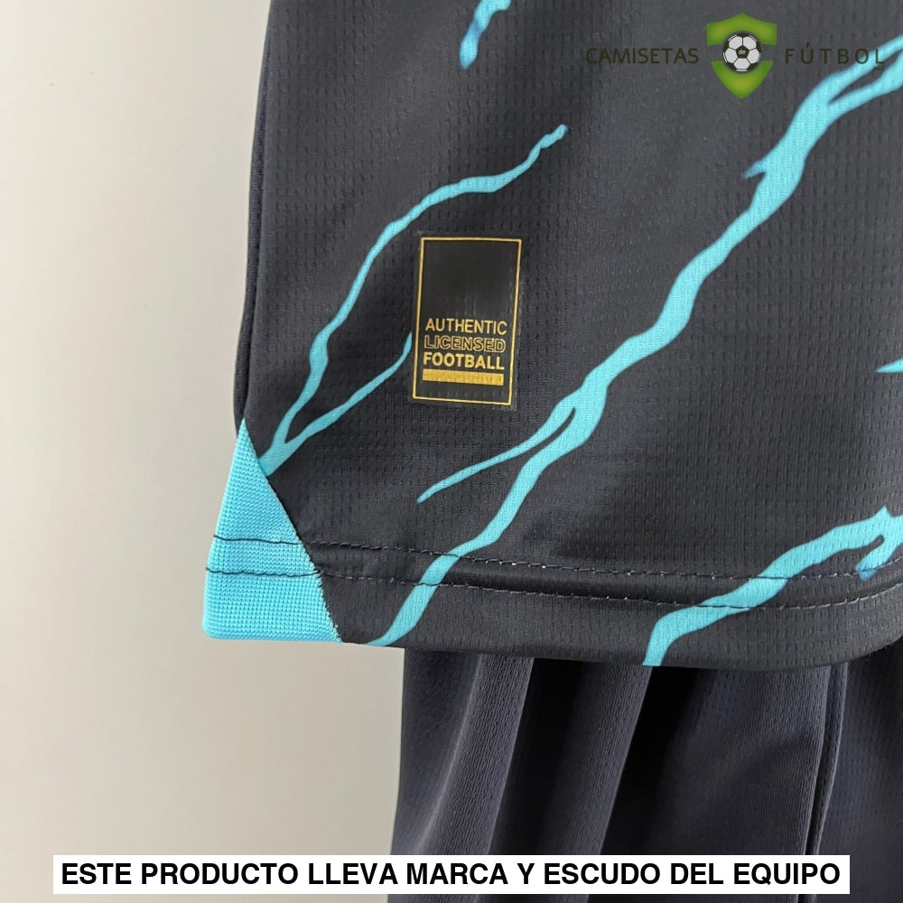 Equipación Manchester City 23-24 Visitante Niño Personalizado