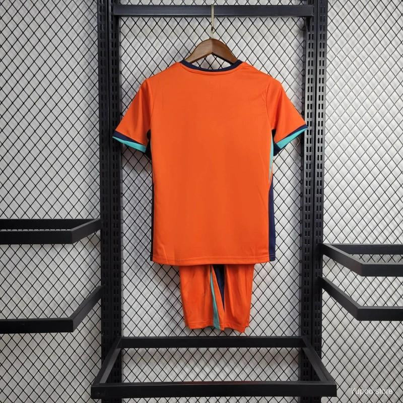 Netherlands 24-25 Home Eurocup 2024 Children’s Kit Personalizado