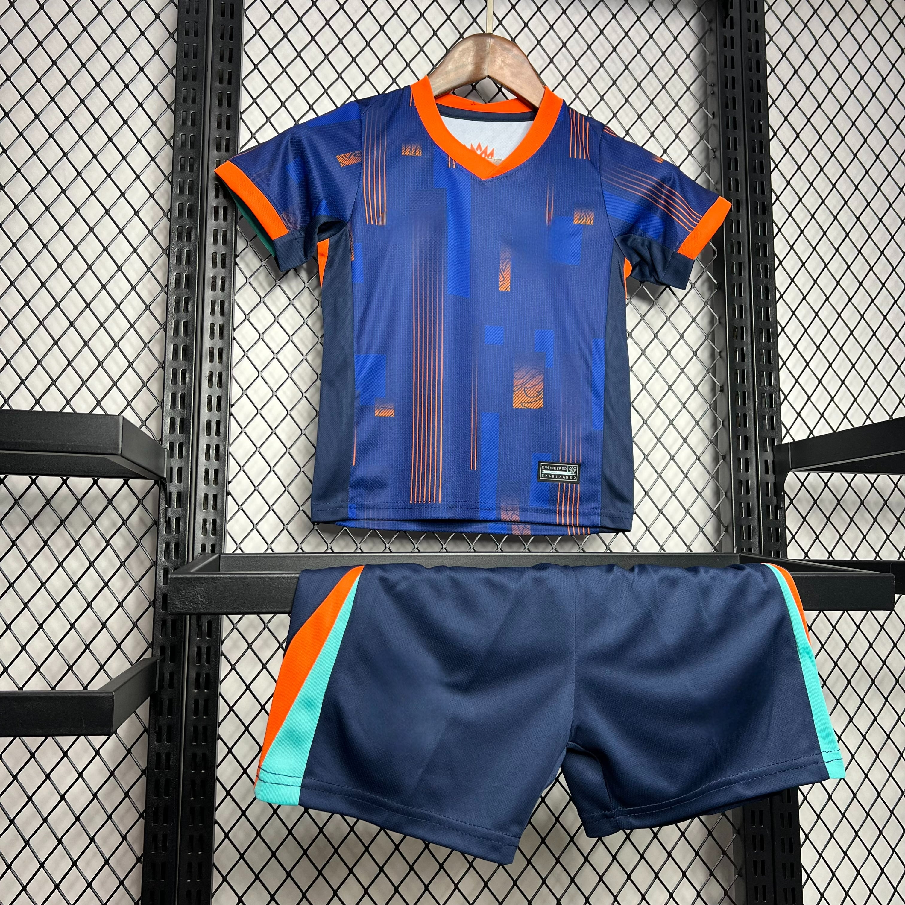 Netherlands 24-25 Away Eurocup 2024 Children’s Kit Personalizado