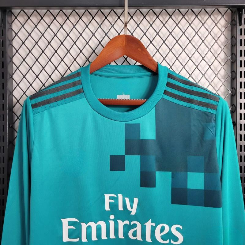 R.m. 17-18 Third Kit (Retro) Long Sleeve Shirt Camiseta De Futbol