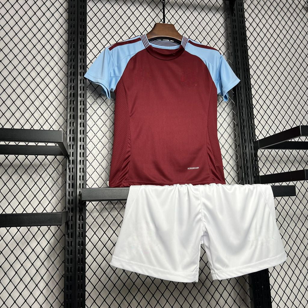 Aston Villa 24-25 Home Children’s Kit Personalizado