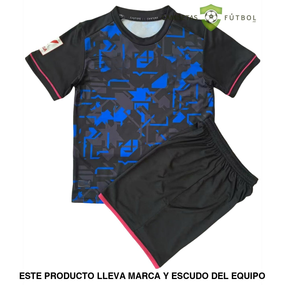 Kit Infantil Sevilla 23-24 3ª Equipación Personalizado