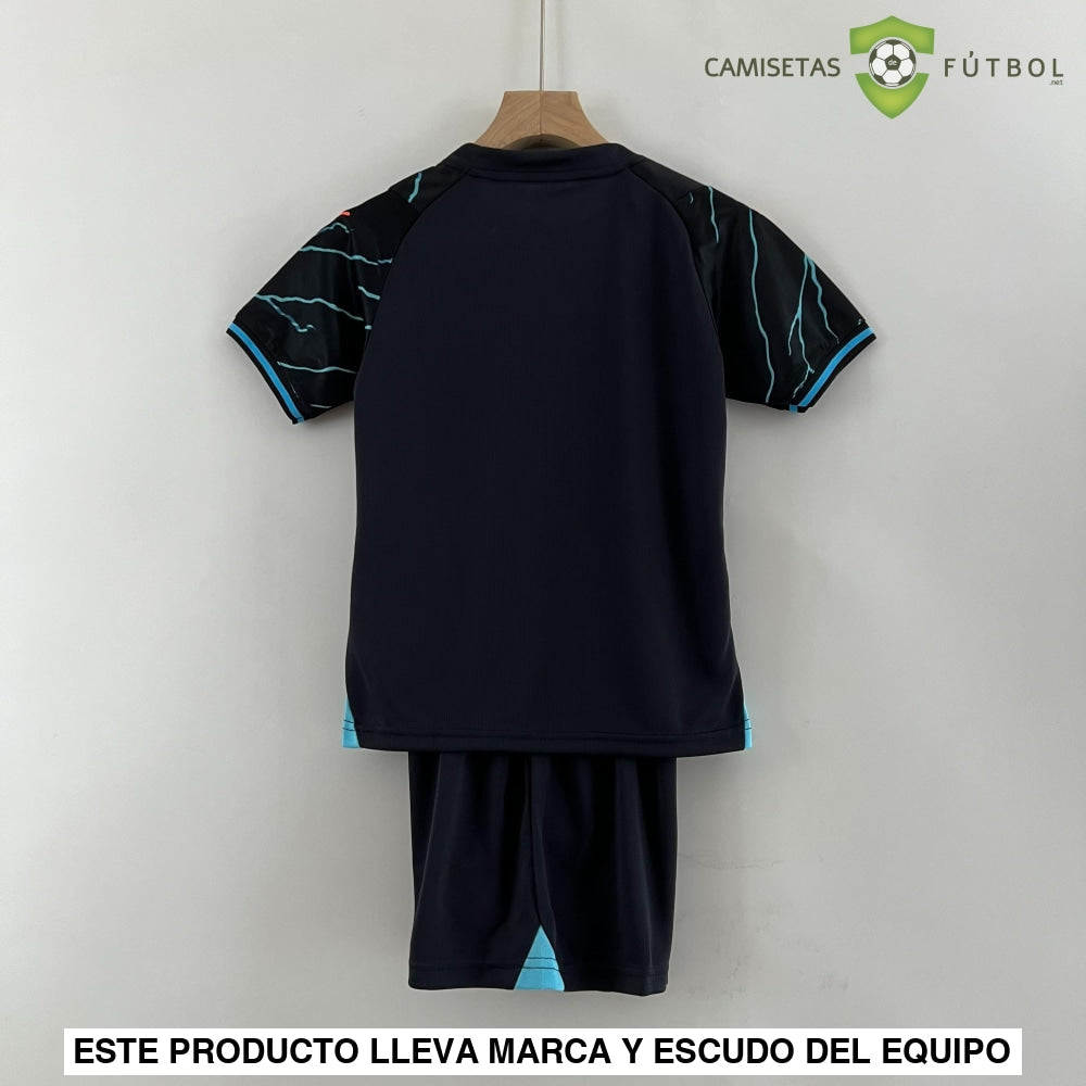 Equipación Manchester City 23-24 Visitante Niño Personalizado