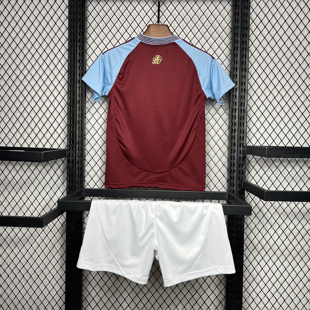 Aston Villa 24-25 Home Children’s Kit Personalizado