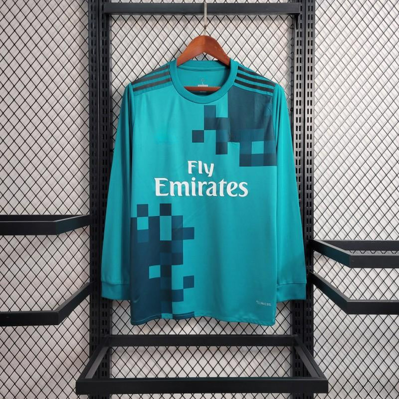R.m. 17-18 Third Kit (Retro) Long Sleeve Shirt Camiseta De Futbol