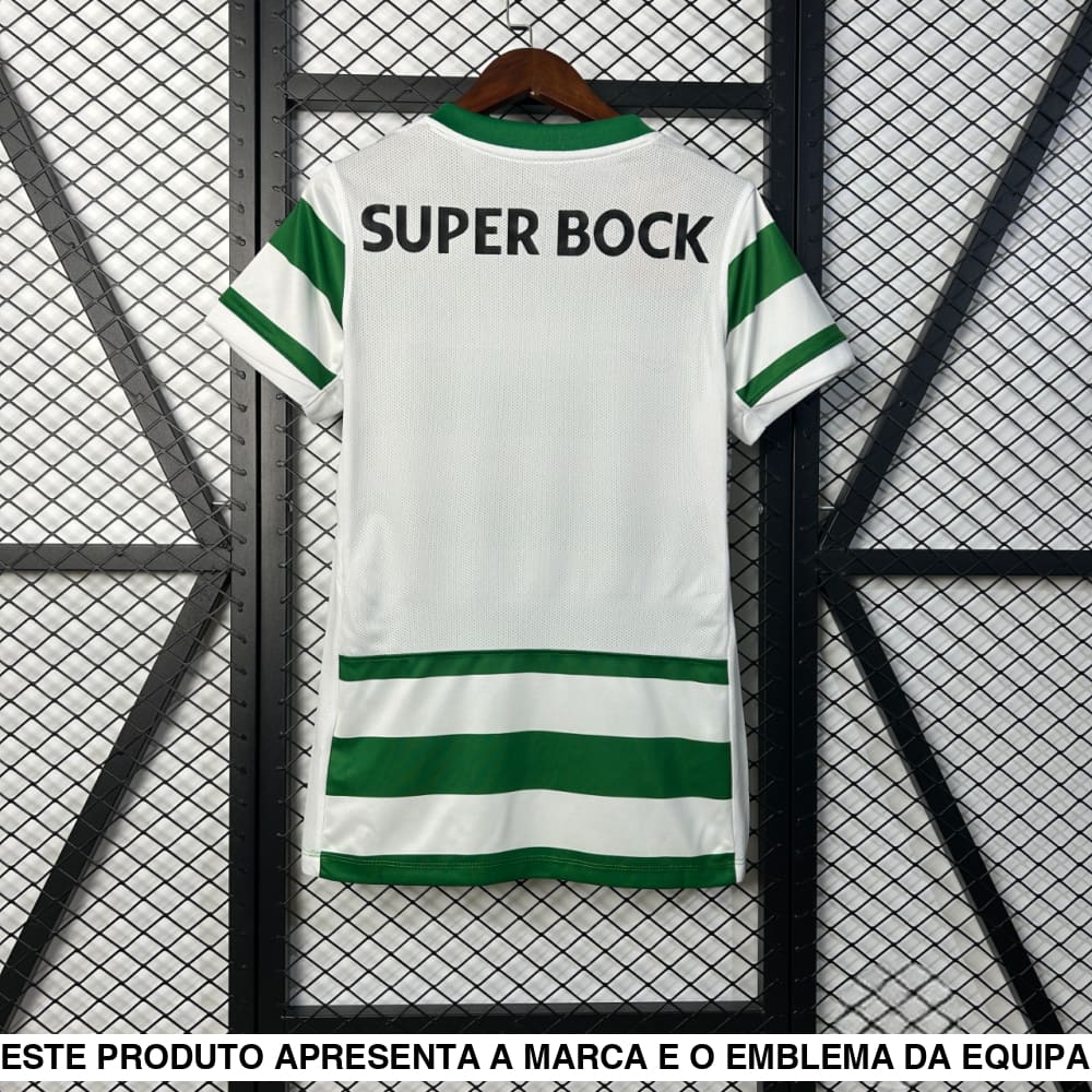 Camisola Sporting Portugal 25-26 Principal Feminina Camiseta Femenina