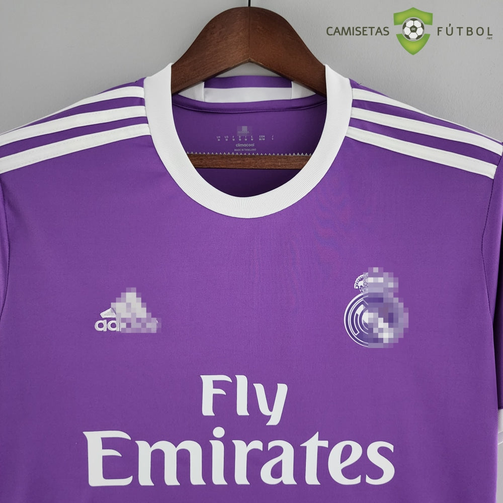 Camiseta Real Madrid 17-18 Visitante (Versión Retro) Sin Personalización