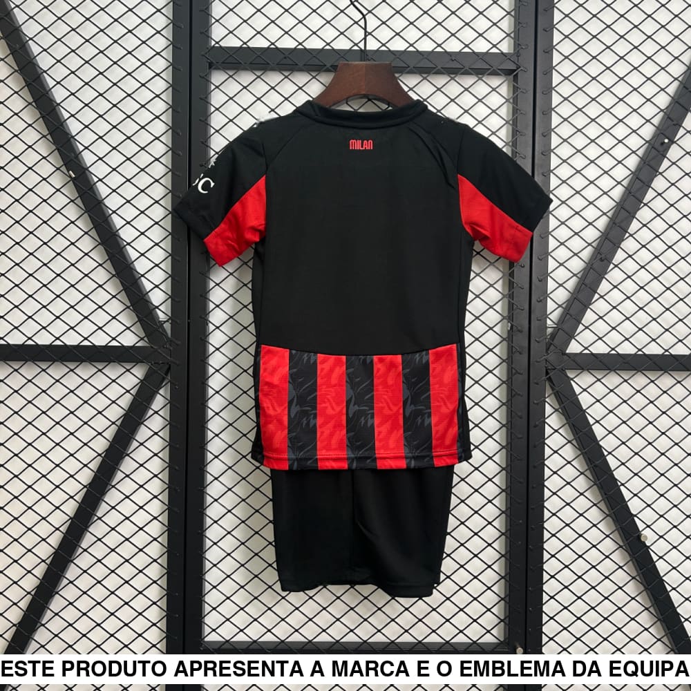 Equipamento Infantil AC Milan 25 26 Principal Equipación Niño