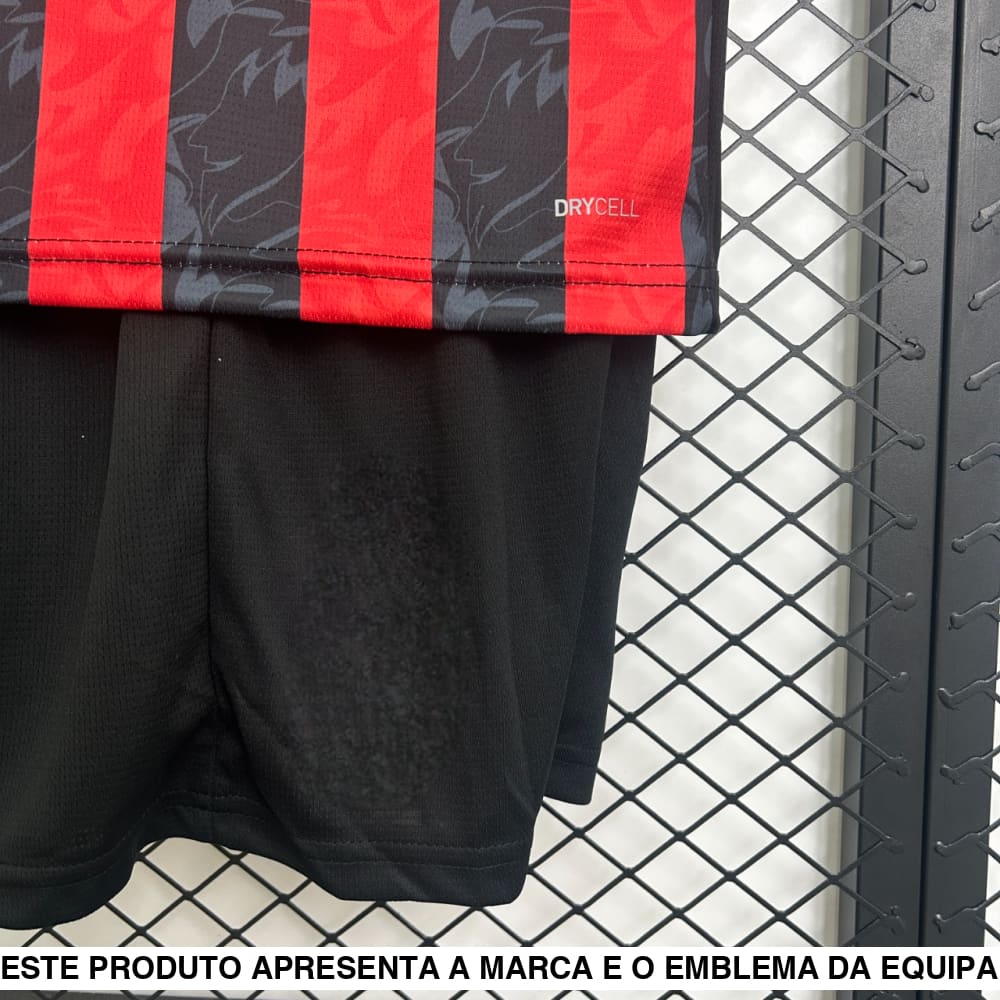 Equipamento Infantil AC Milan 25 26 Principal Equipación Niño