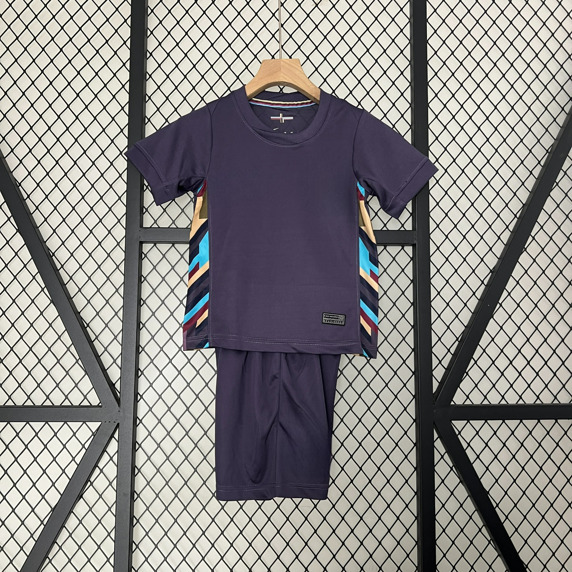 England 24 - 25 Away Eurocup 2024 Children’s Kit Personalizado