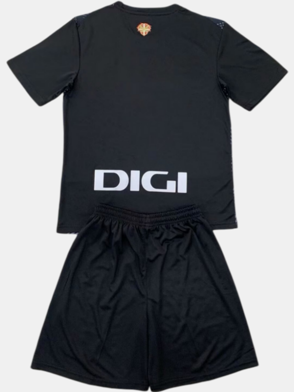Athletic De Bilbao 24-25 Goalkeeper Black Children’s Kit Personalizado