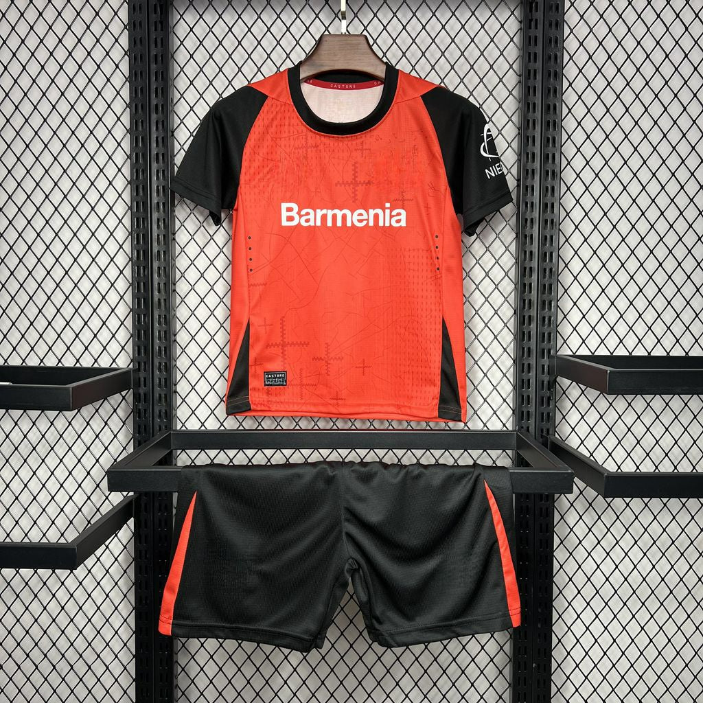 Bayer Leverkusen 24-25 Home Children’s Kit Parche Especial
