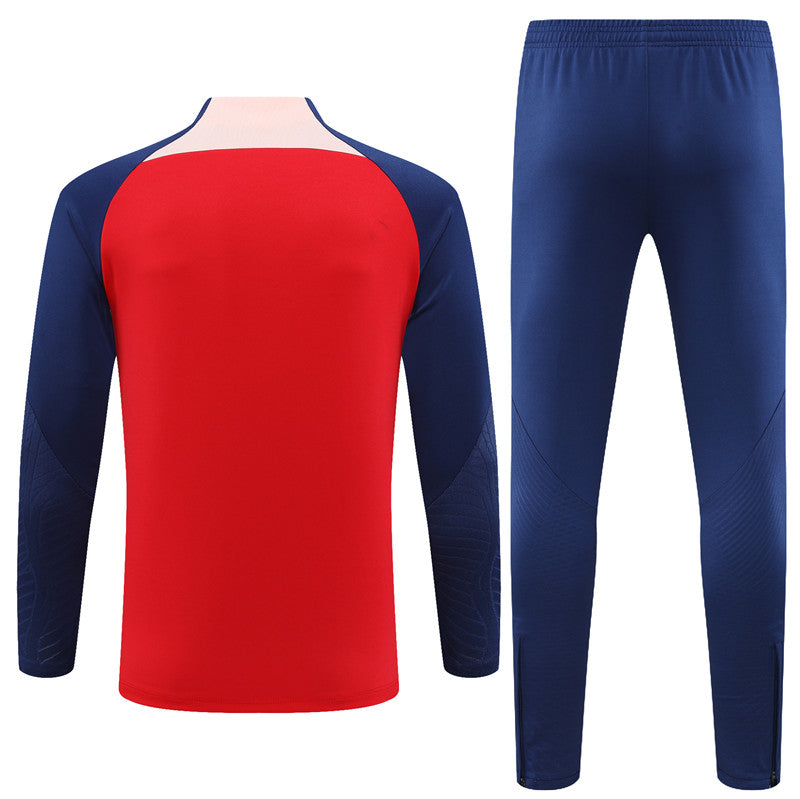 Atlético De Madrid 23 - 24 Half - Zip Model 3 Tracksuit Ropa Deportiva