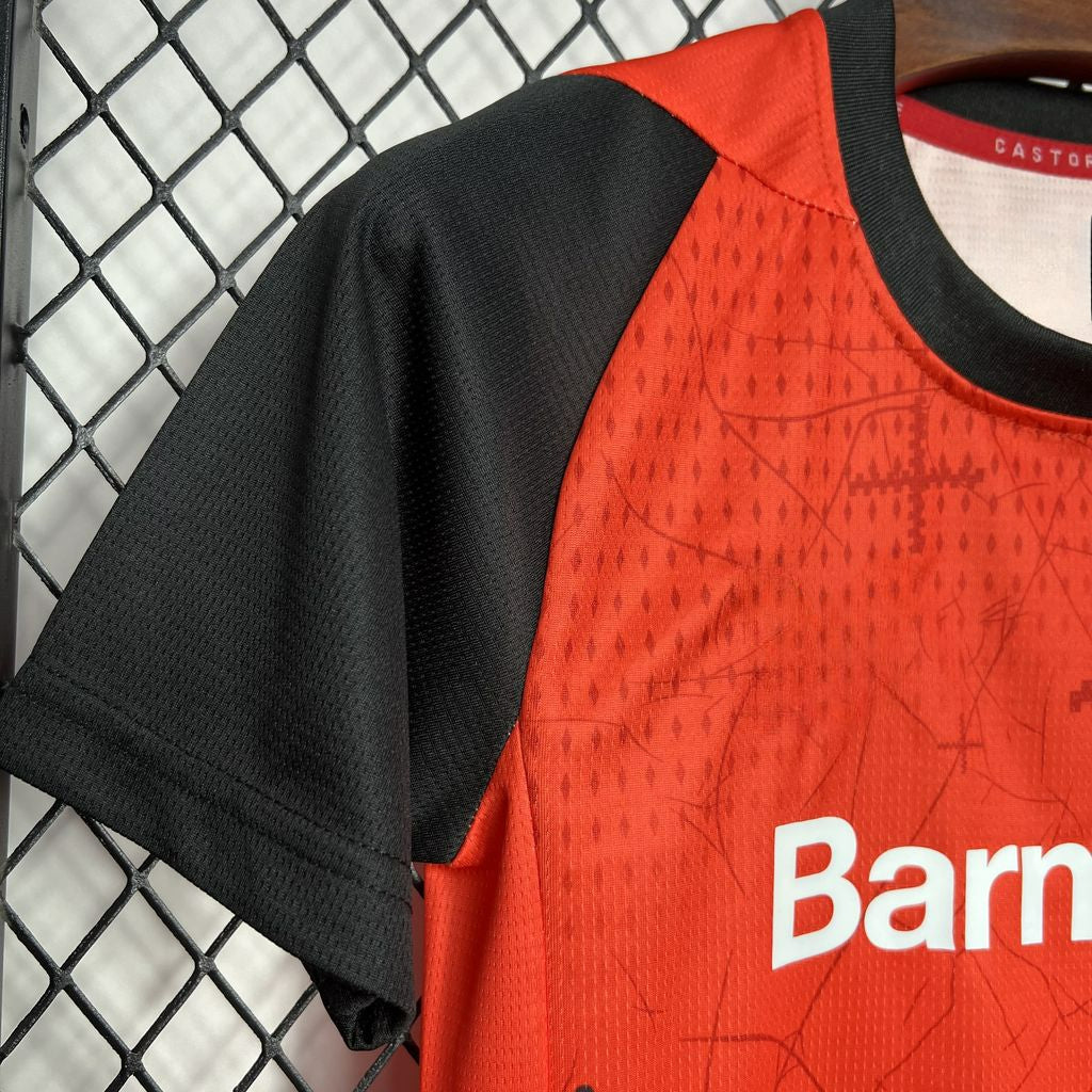Bayer Leverkusen 24-25 Home Children’s Kit Parche Especial
