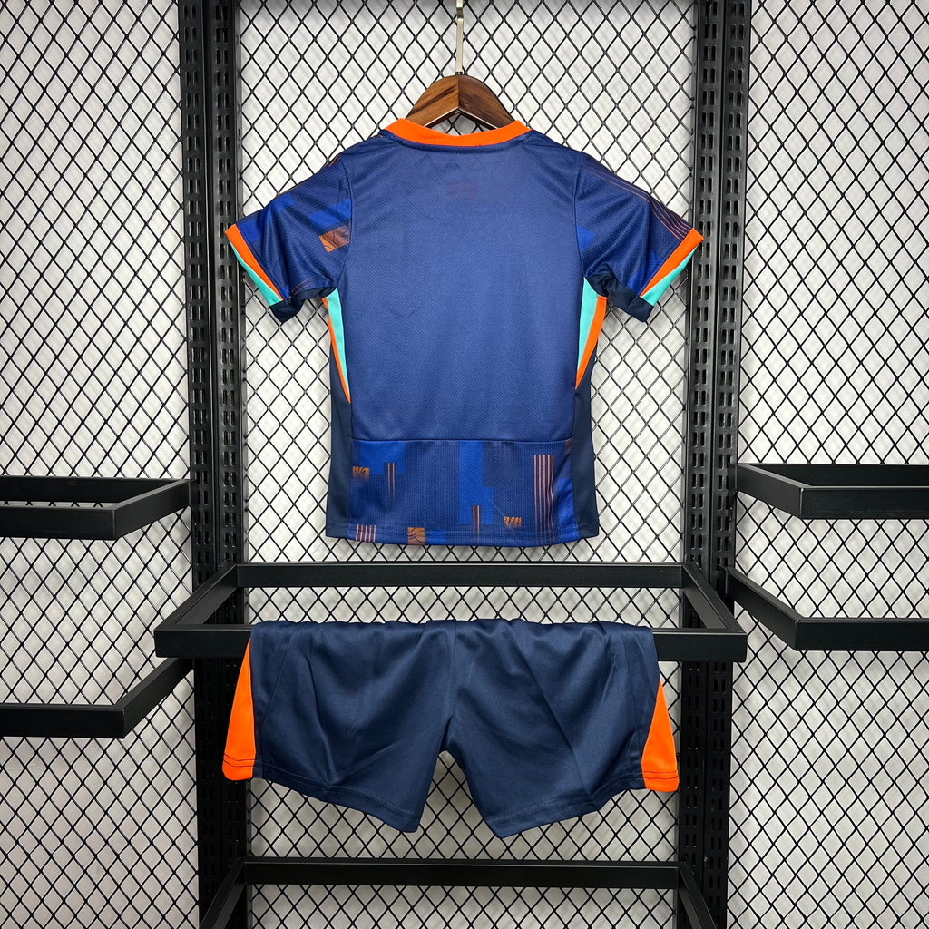 Netherlands 24-25 Away Eurocup 2024 Children’s Kit Personalizado