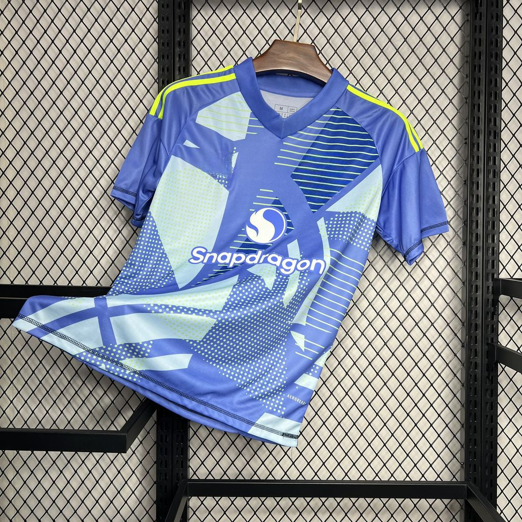 Manchester United 24-25 Goalkeeper Blue Shirt Camiseta De Futbol