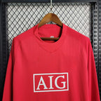 Manchester United 07-08 Home (Retro) Long Sleeve Shirt Camiseta De Futbol