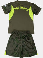 Borussia Dortmund 24-25 Goalkeeper Green Children’s Kit Personalizado