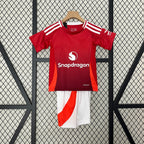 Manchester United 24-25 Home Children’s Kit Personalizado