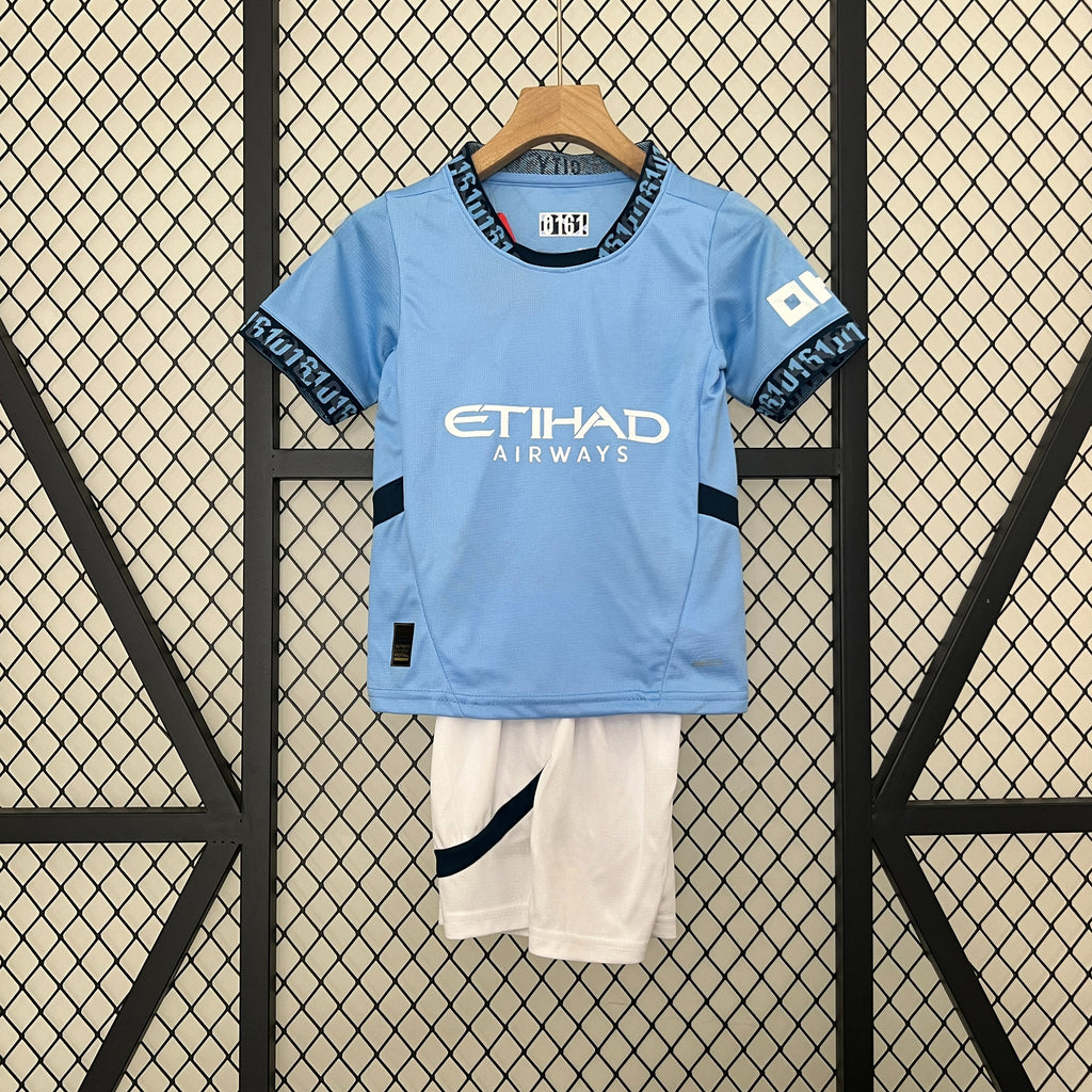 Manchester City 24-25 Home Children’s Kit Personalizado