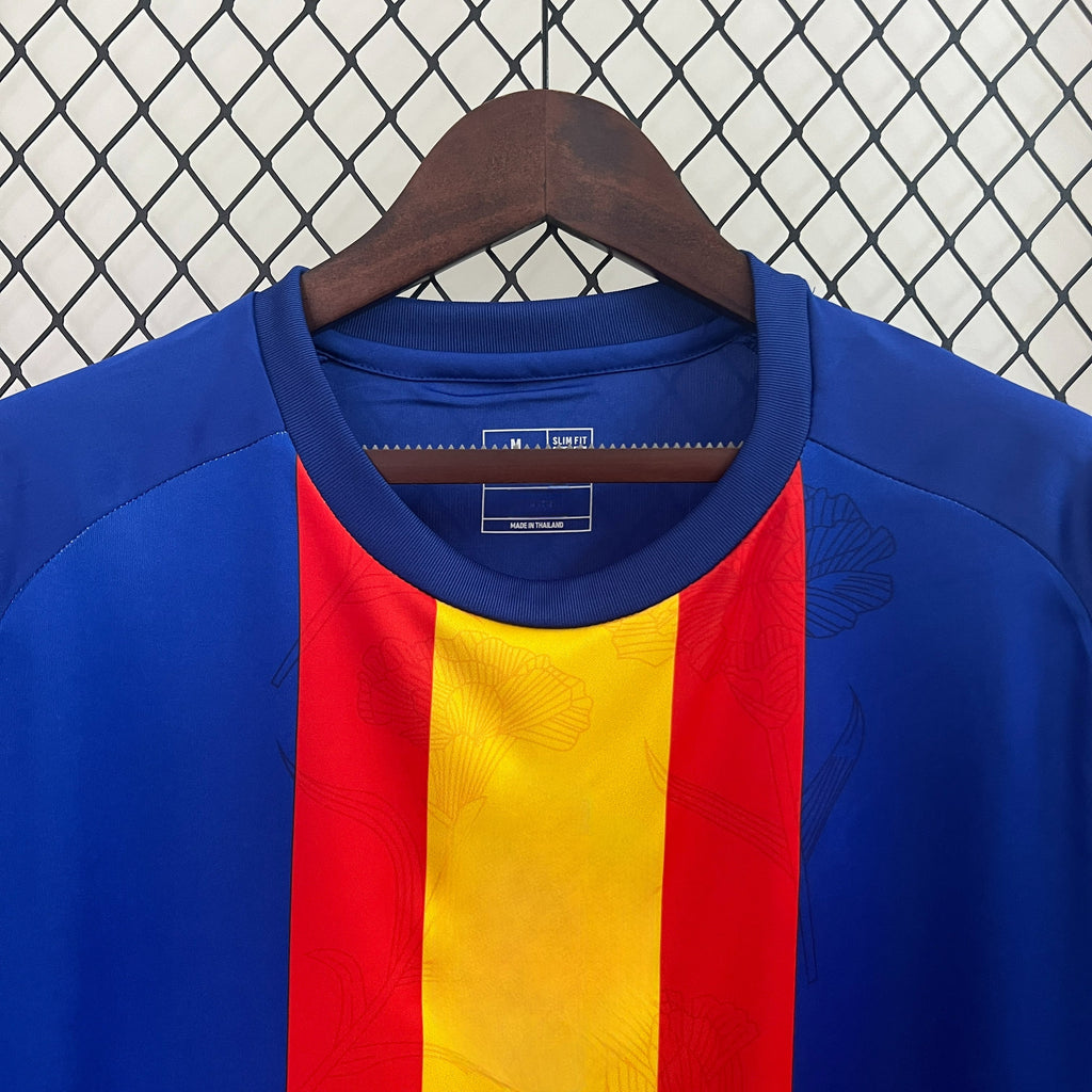 Spain 24-25 Training Blue Shirt Camiseta De Futbol