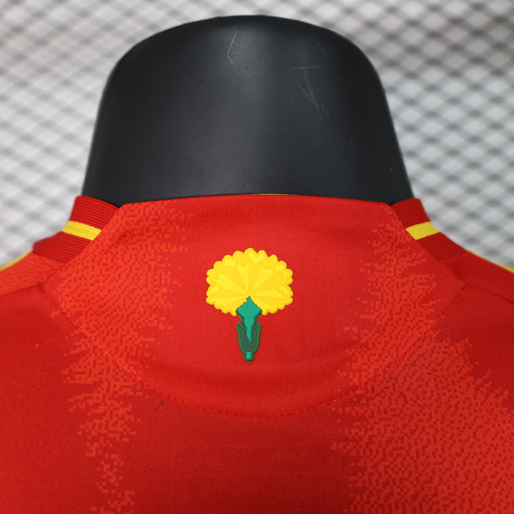 Spain 24-25 Home (Player Version) Eurocup 2024 Shirt Camiseta De Futbol