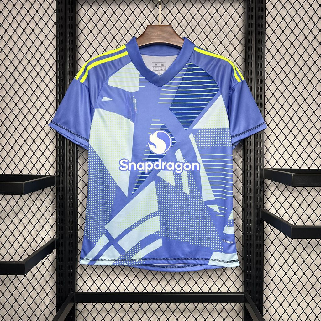 Manchester United 24-25 Goalkeeper Blue Shirt Camiseta De Futbol