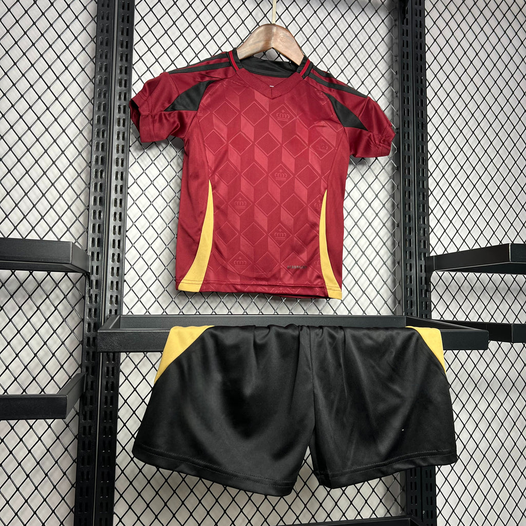Belgium 24-25 Home Eurocup 2024 Children’s Kit Personalizado
