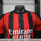 Camisola AC Milan 25 26 Principal (Versão Jogador) Camiseta Player