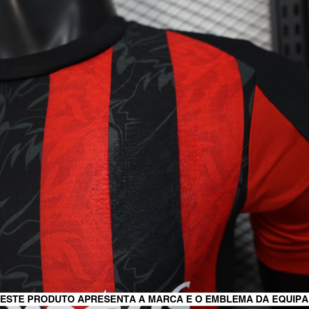 Camisola AC Milan 25 26 Principal (Versão Jogador) Camiseta Player