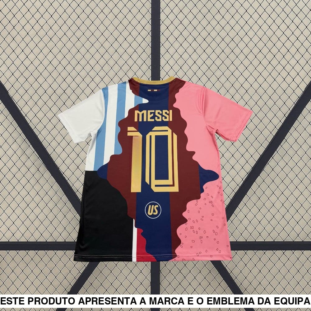 Camisola Argentina 25 26 Edição Especial Messi Multi Clubes Camiseta Fan