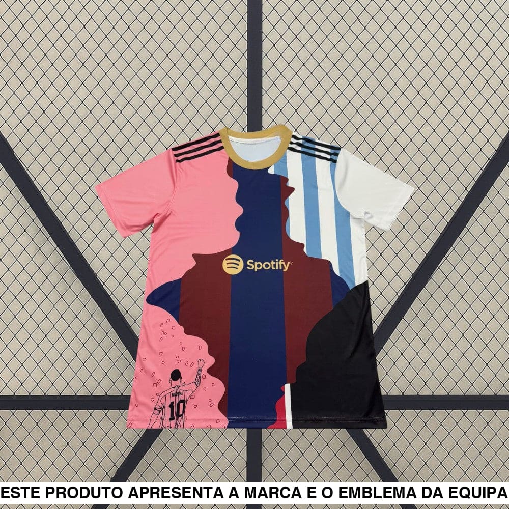 Camisola Argentina 25 26 Edição Especial Messi Multi Clubes Camiseta Fan