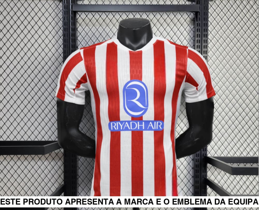 Camisola Atlético Madrid 25 26 Principal (Versão Jogador) Camiseta Player