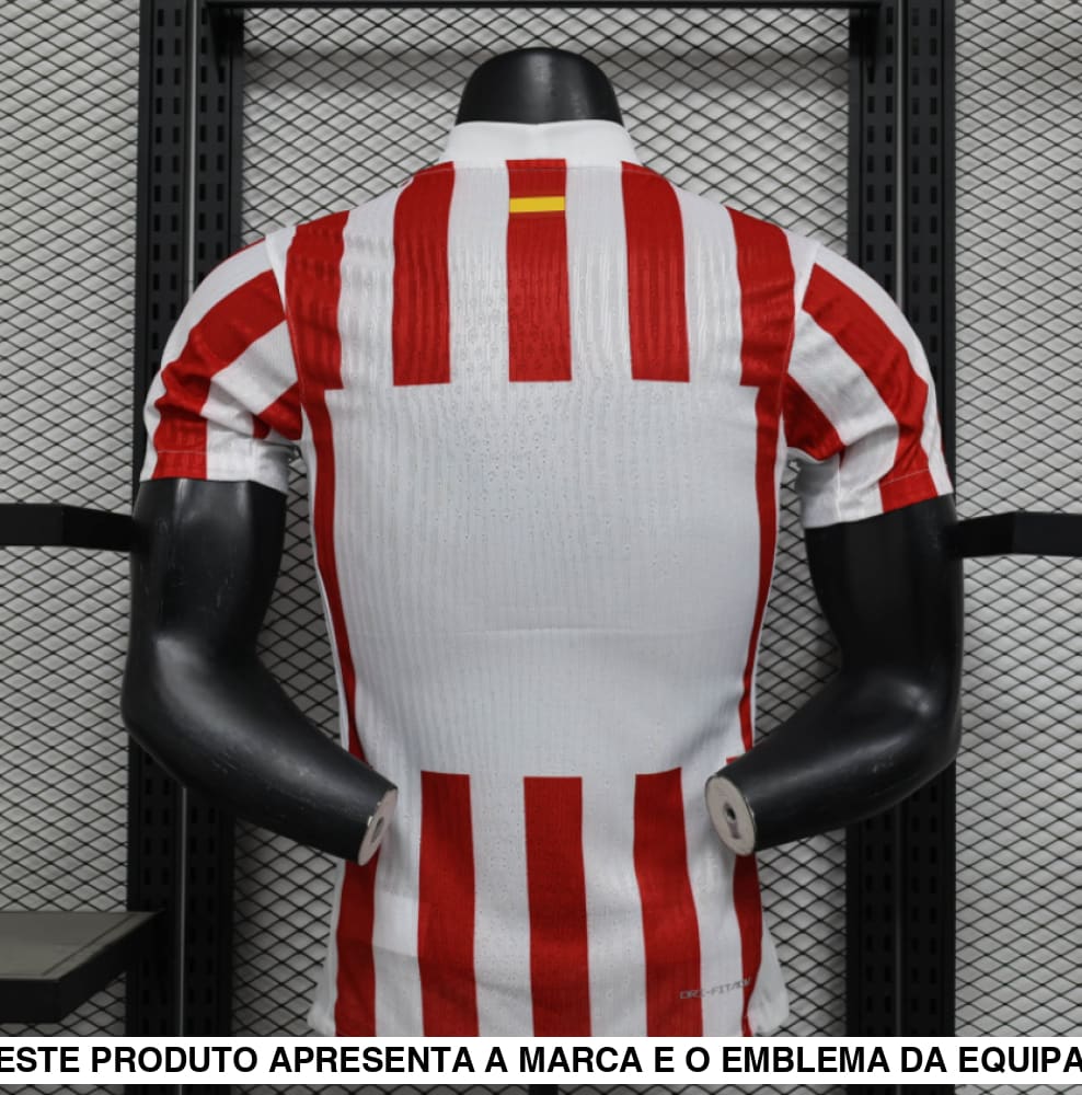 Camisola Atlético Madrid 25 26 Principal (Versão Jogador) Camiseta Player