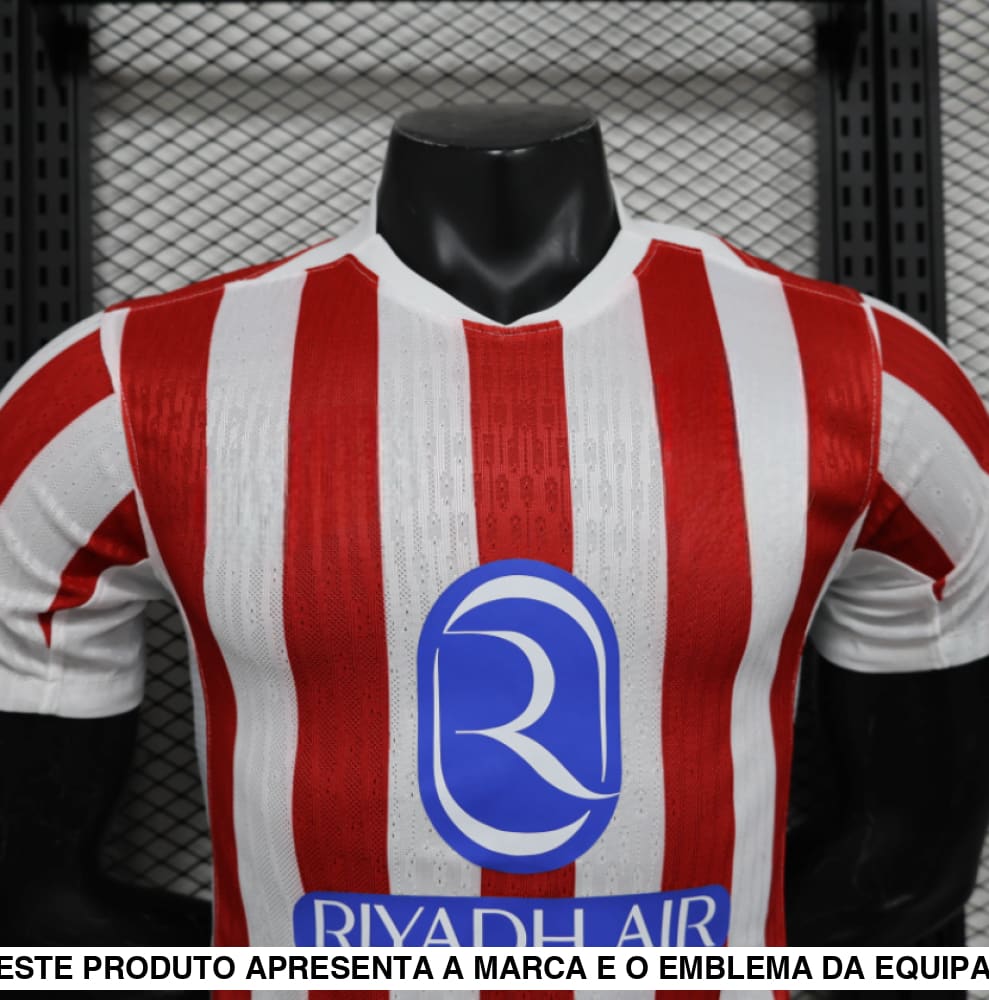 Camisola Atlético Madrid 25 26 Principal (Versão Jogador) Camiseta Player
