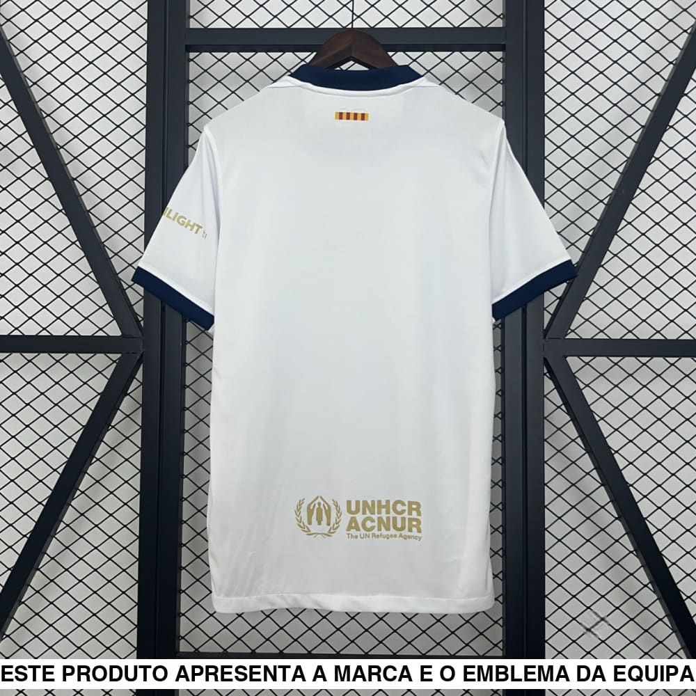 Camisola Barcelona 25 26 Edição Especial Branco Camiseta Fan
