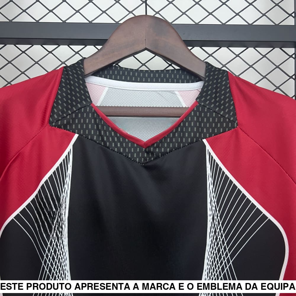 Camisola Barcelona 25 26 Edição Especial vermelha/preta Camiseta Fan