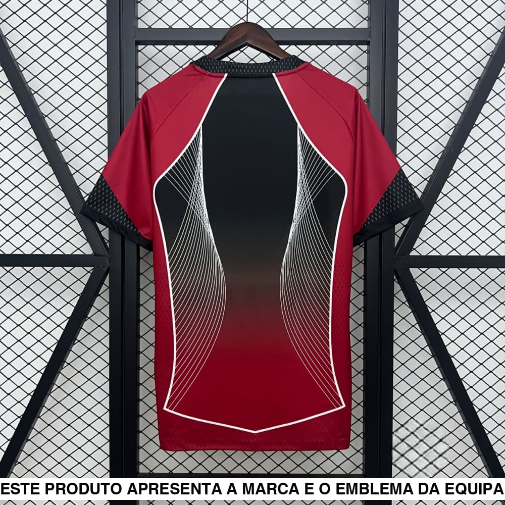 Camisola Barcelona 25 26 Edição Especial vermelha/preta Camiseta Fan
