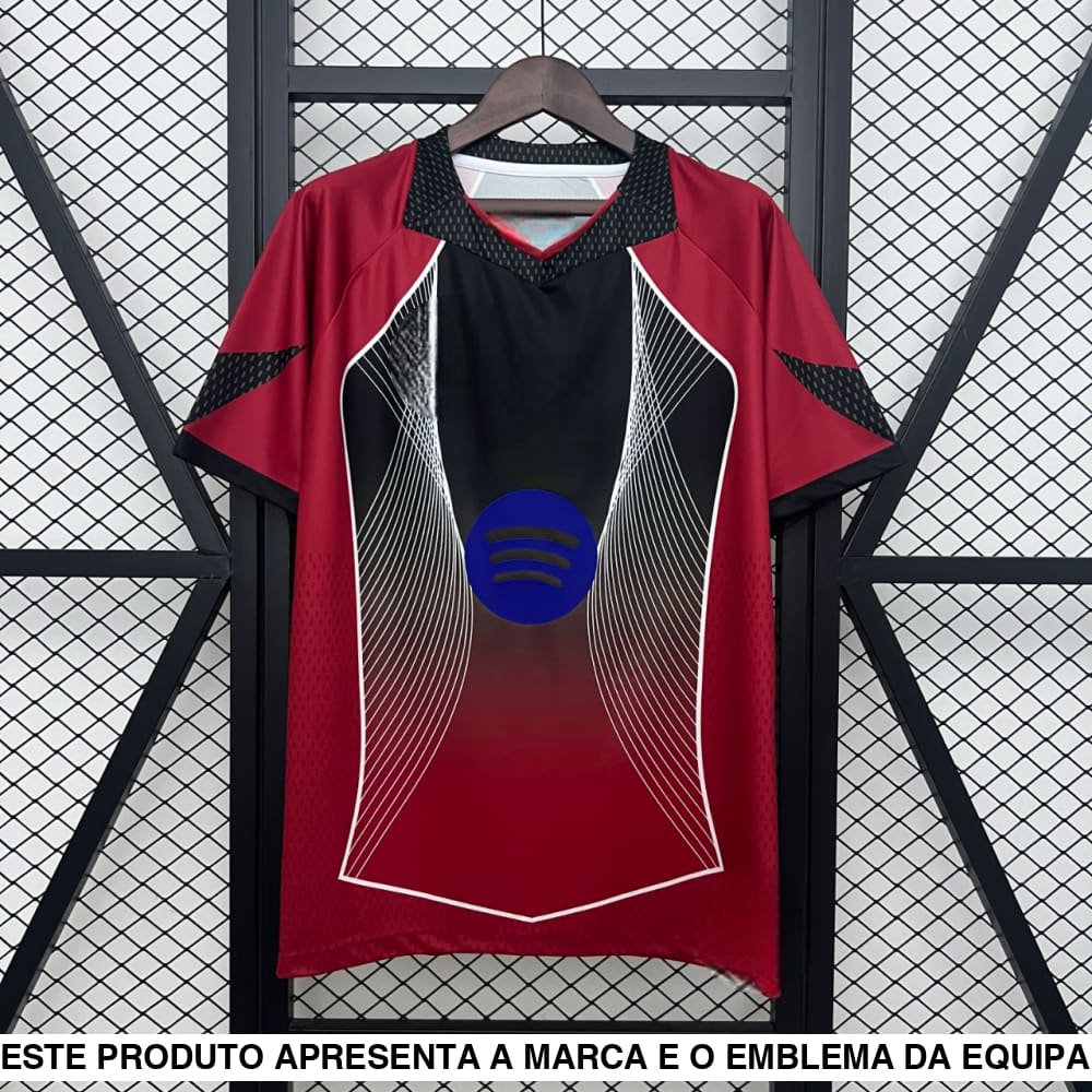 Camisola Barcelona 25 26 Edição Especial vermelha/preta Camiseta Fan