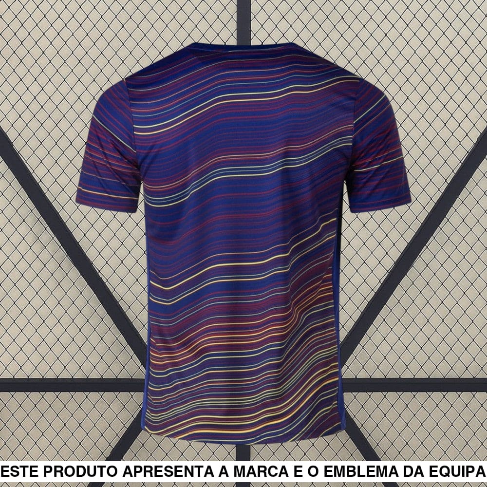 Camisola Barcelona 25-26 Pré-jogo Camiseta Fan