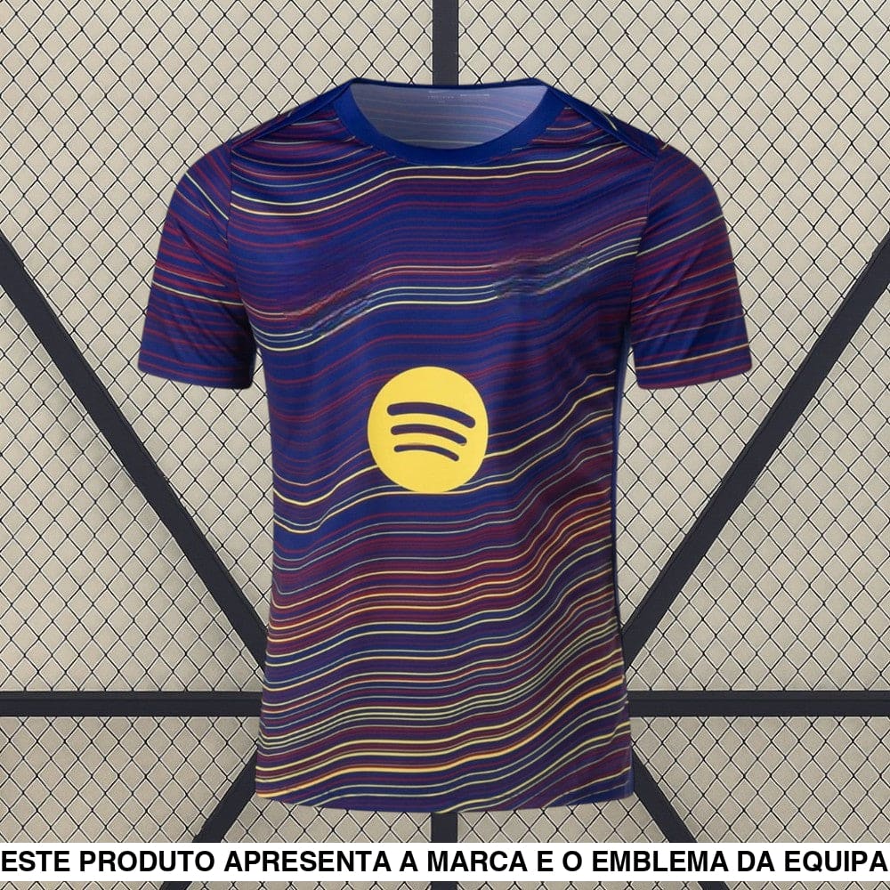 Camisola Barcelona 25-26 Pré-jogo Camiseta Fan