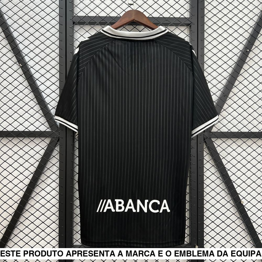 Camisola Celta de Vigo 25 26 Edição especial 100 anos preta Camiseta Fan