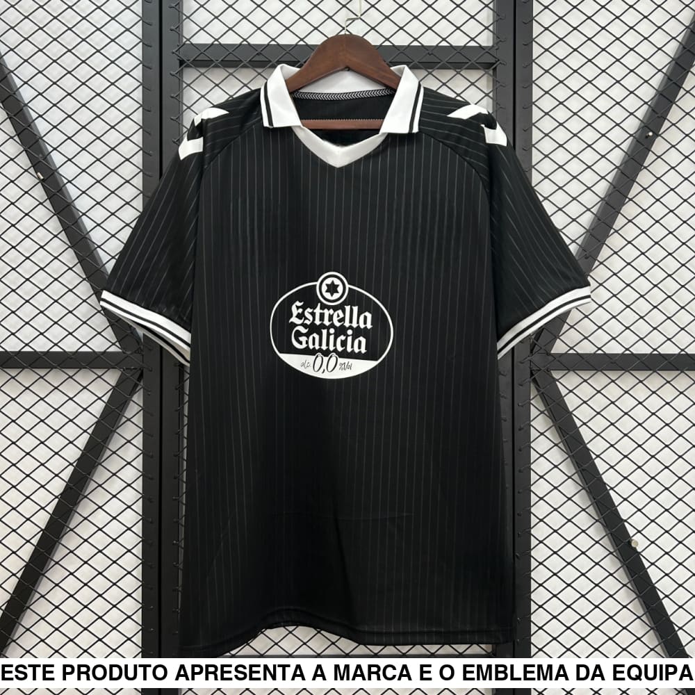 Camisola Celta de Vigo 25 26 Edição especial 100 anos preta Camiseta Fan