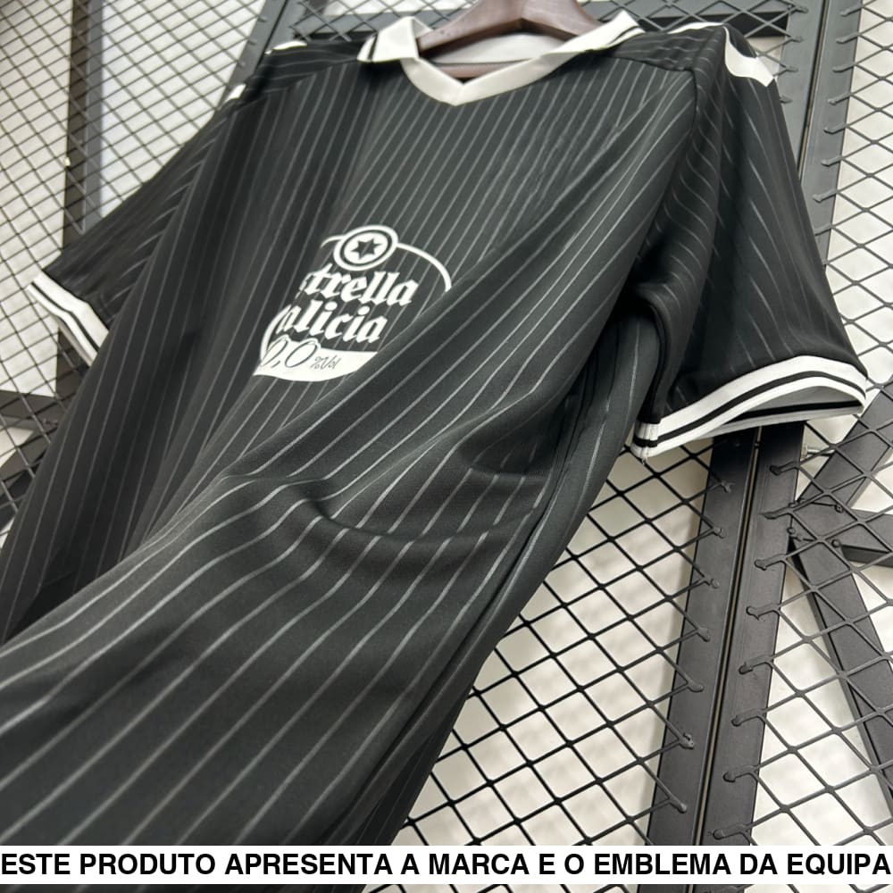 Camisola Celta de Vigo 25 26 Edição especial 100 anos preta Camiseta Fan