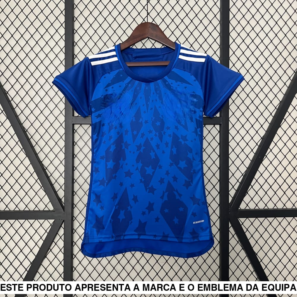 Camisola Cruzeiro 24 25 Principal Feminina Camiseta Femenina