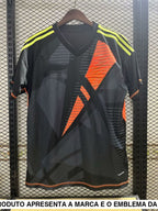 Camisola Espanha 25 26 Guarda redes Negro Camiseta Fan