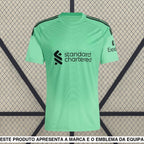 Camisola Liverpool 25-26 Guarda-redes Verde Camiseta Fan