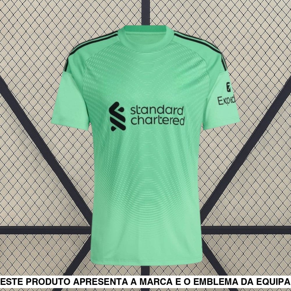 Camisola Liverpool 25-26 Guarda-redes Verde Camiseta Fan