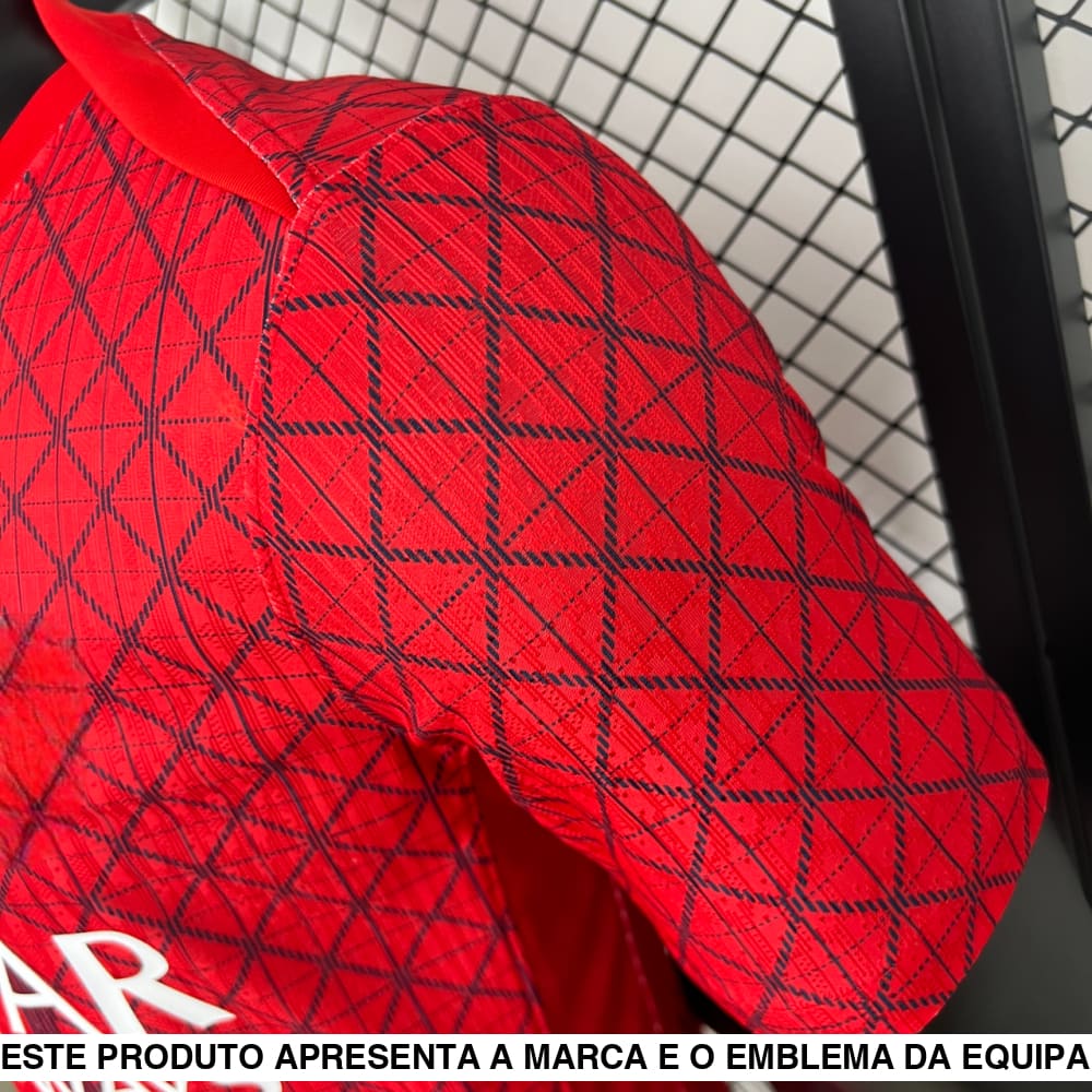Camisola PSG 25 26 Edição Especial Vermelha. (Versão Jogador) Camiseta Player